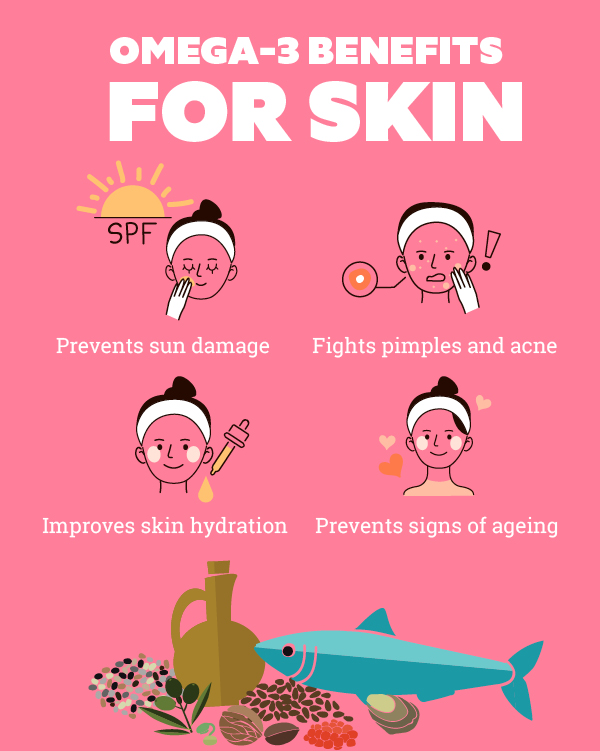 Lesser known omega 3 benefits for skin hair and health